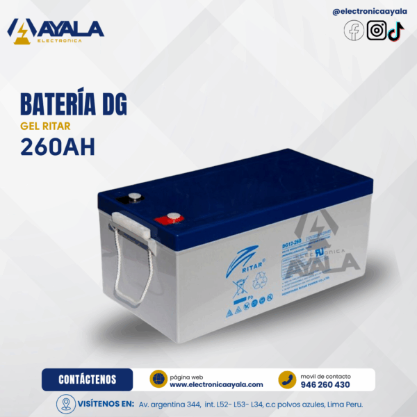 DG GEL RITAR 260AH