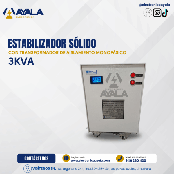 ESTABILIZADOR 3KVA