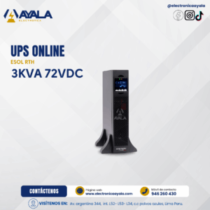 UPS ESOL RTH 3KVA 72VDC