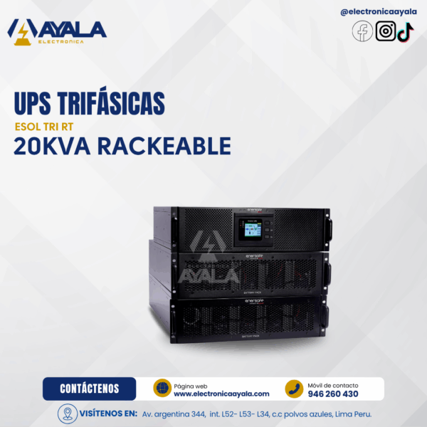 ESOL TRI RT 20KVA RACKEABLE