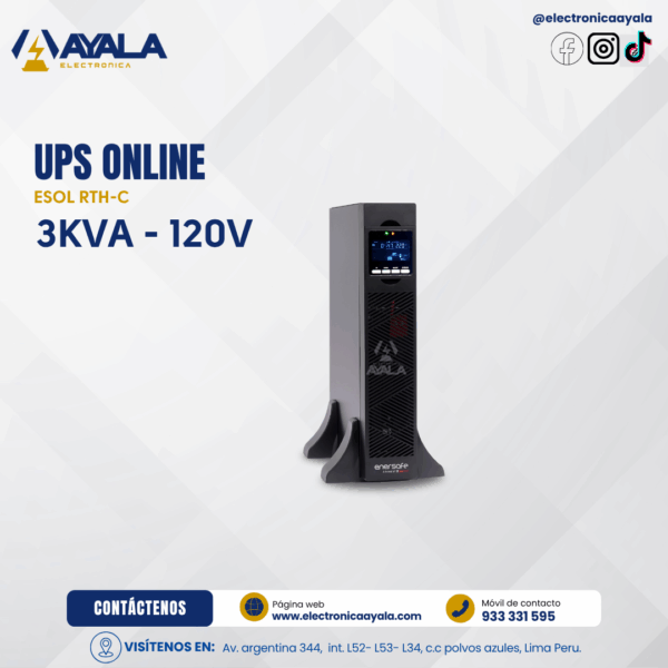 UPS ESOL RTH-C 3KVA 120V