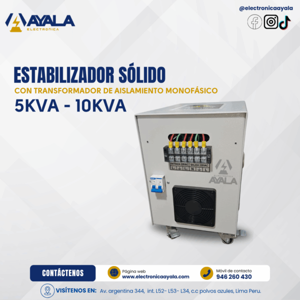 ESTABILIZADOR 5KVA-10KVA - Imagen 3