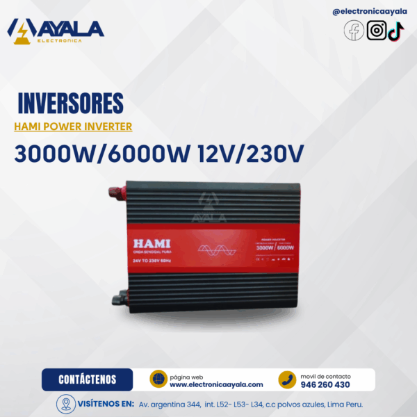 HAMI POWER INVERTER 3000W/6000W 12V/230V