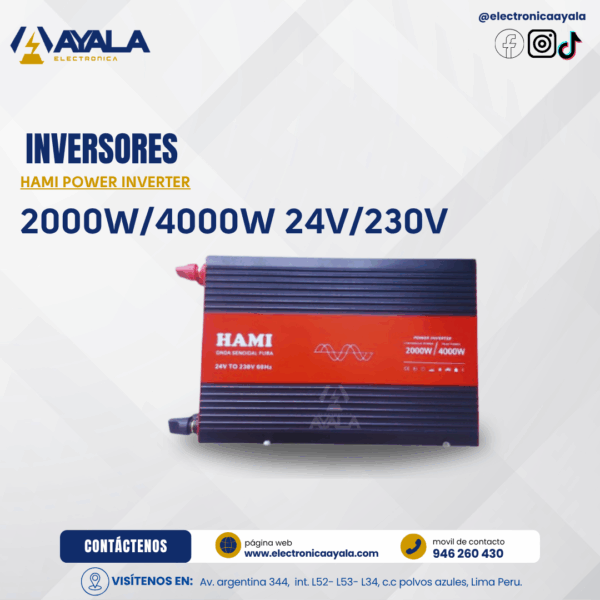 HAMI POWER INVERTER 2000W/4000W 24V/230V