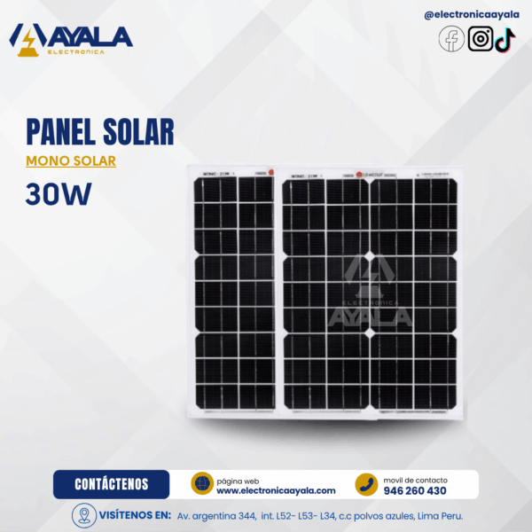 MONO SOLAR PANEL 30W