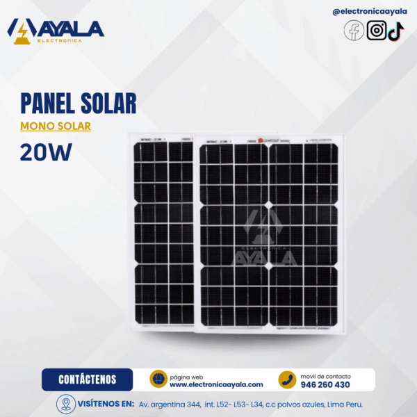 MONO SOLAR PANEL 20W