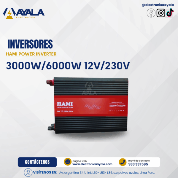 HAMI POWER INVERTER 3000W/6000W 12V/230V