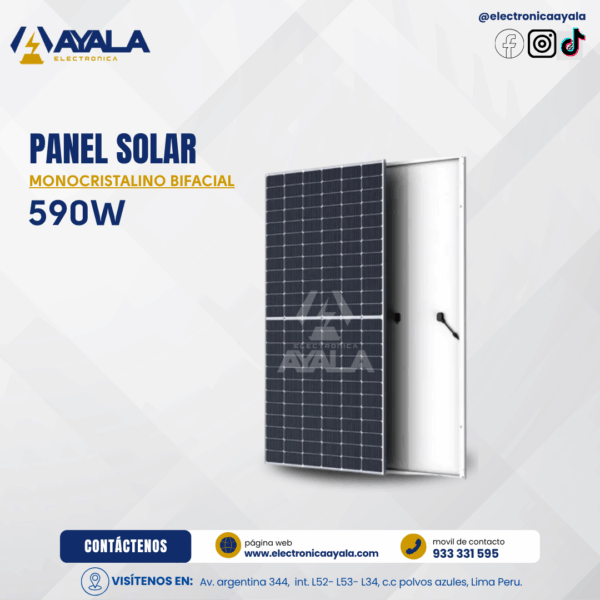 MONOCRISTALINO BIFACIAL 590W