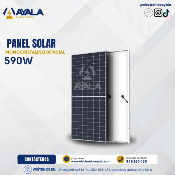 MONOCRISTALINO BIFACIAL 590W